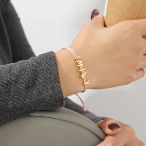 Personalised Bubble Letter Name Bracelet