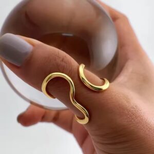 Gold Charm Rings