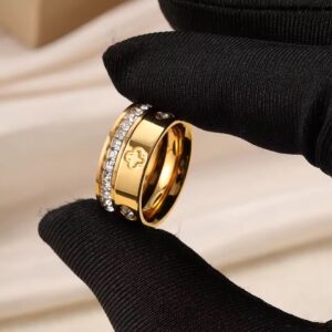 Classic Zircon Stainless Steel Ring