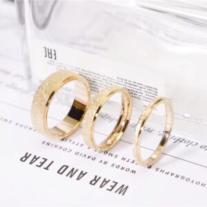 Frosted Stainless Steel Ring