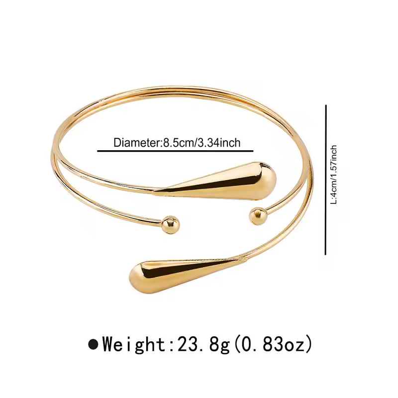 Waterdrop Gold Armlet - Image 6