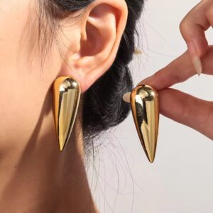 Acrylic Cone Stud Earrings